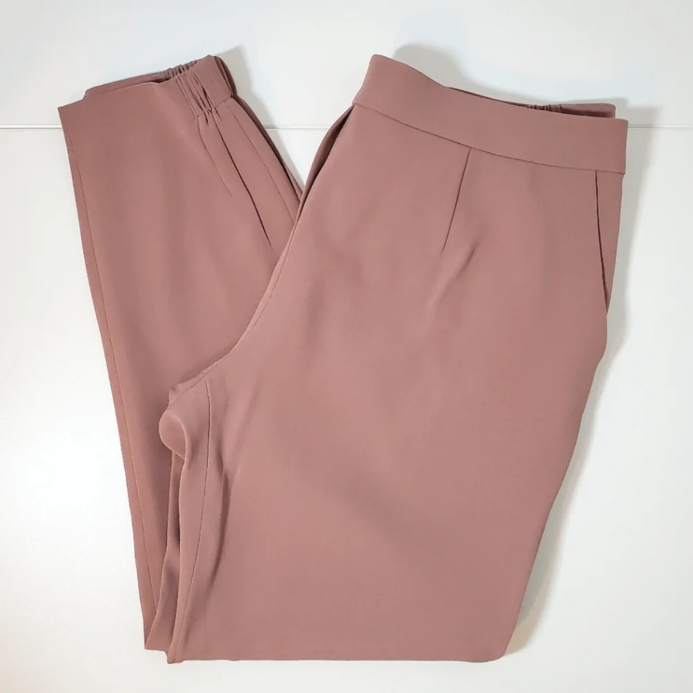 R Label The Reset Modern Crepe Jogger Pants - Soft Clay Mauve - Large